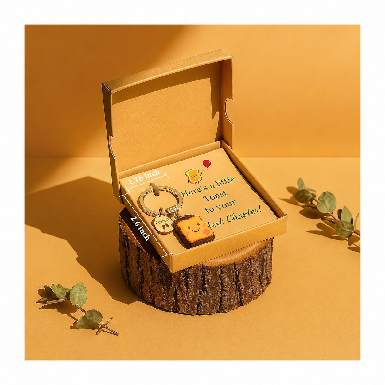 Toast Keychain for Girls, New Beginnings Gifts Next Chapter