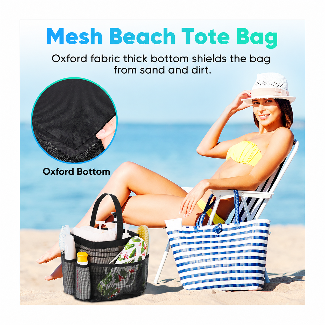 Mesh Shower Caddy Portable for College Dorm Room Essentials, Shower Caddy Dorm with 9-Pocket