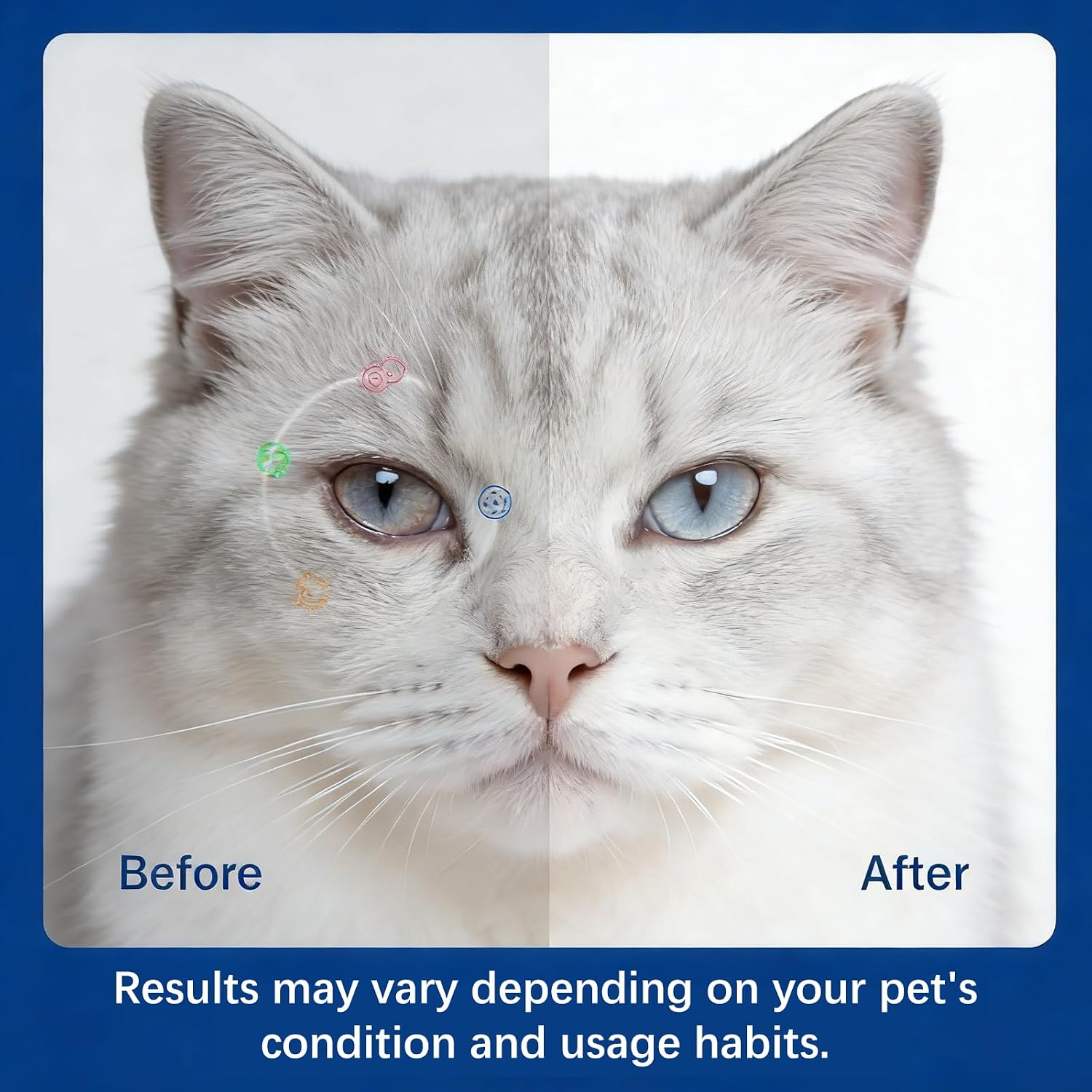 Pet Eye Cream for Dogs, Cats, Cattle, Horses, Sheep, Birds, 3.5g/0.125oz - 2 Tubes