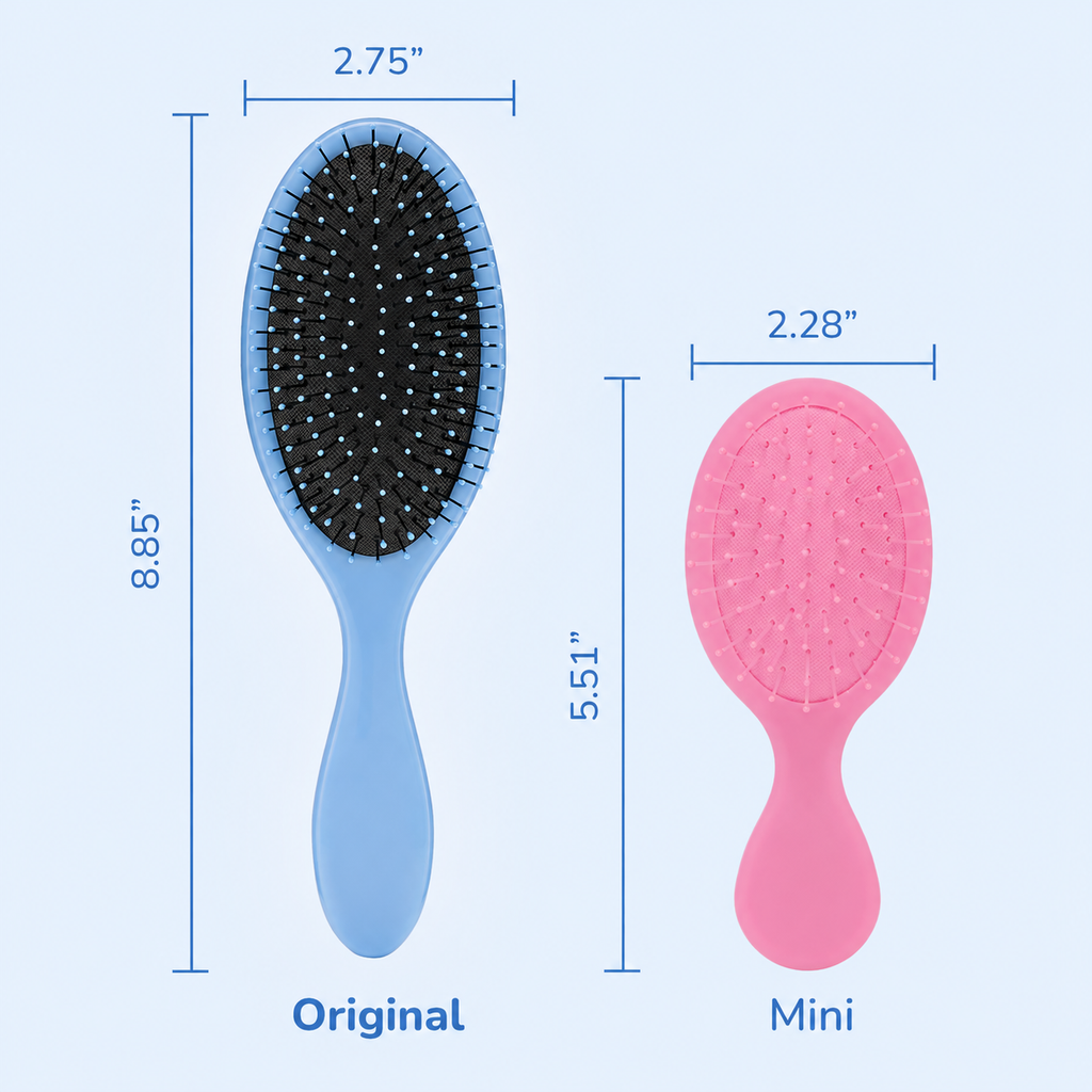 Detangling Brush, Original Detangler Brush (Sky) - Wet & Dry Tangle-Free Hair Brush for Women & Men