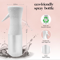 Continuous Spray Bottle for Hair – Fine Mist Water Mister & Water Spray Bottle – Recycled Hair Spray Bottle – Spray Bottles for Cleaning, Styling, Plants & More – Terracotta, 150ml-White