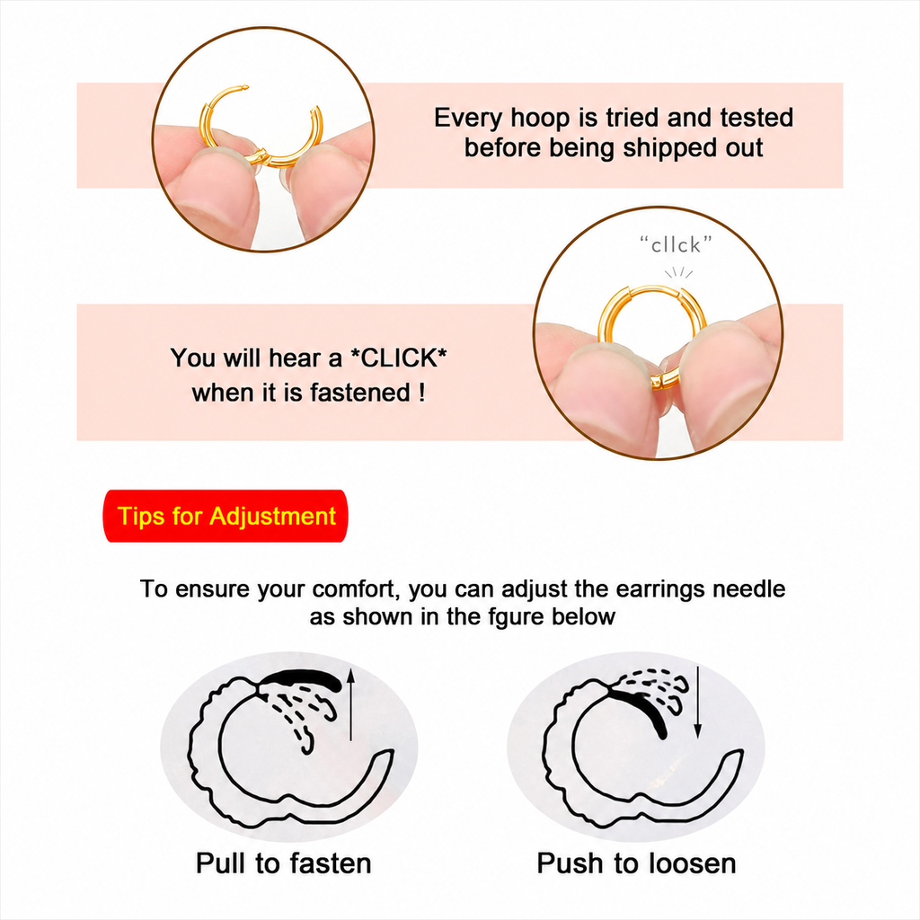 1 Pair 6mm Small Hoop Earrings for Women, Dainty 14K Gold Plated Huggie（6mm (Thickness: 1.6MM)-Gold））